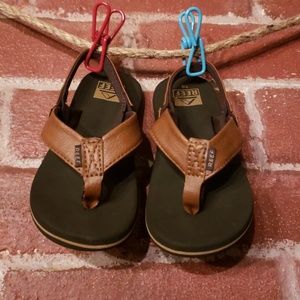 Reef flip flops, little twinpin, size 7/8